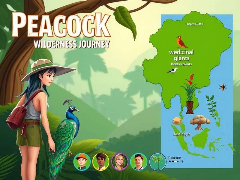Peacock Wilderness Journey character lineup